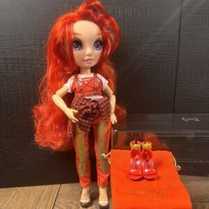 Rainbow High| Ruby‎ Anderson| Series 1| Red Doll| Bonus Pair Shoes Included